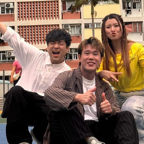 Cover of 日落下的彩虹 - 單車 (￼Busking Version) 鄭嘉嘉 黃瑋中 陳駿軒 by 鄭嘉嘉